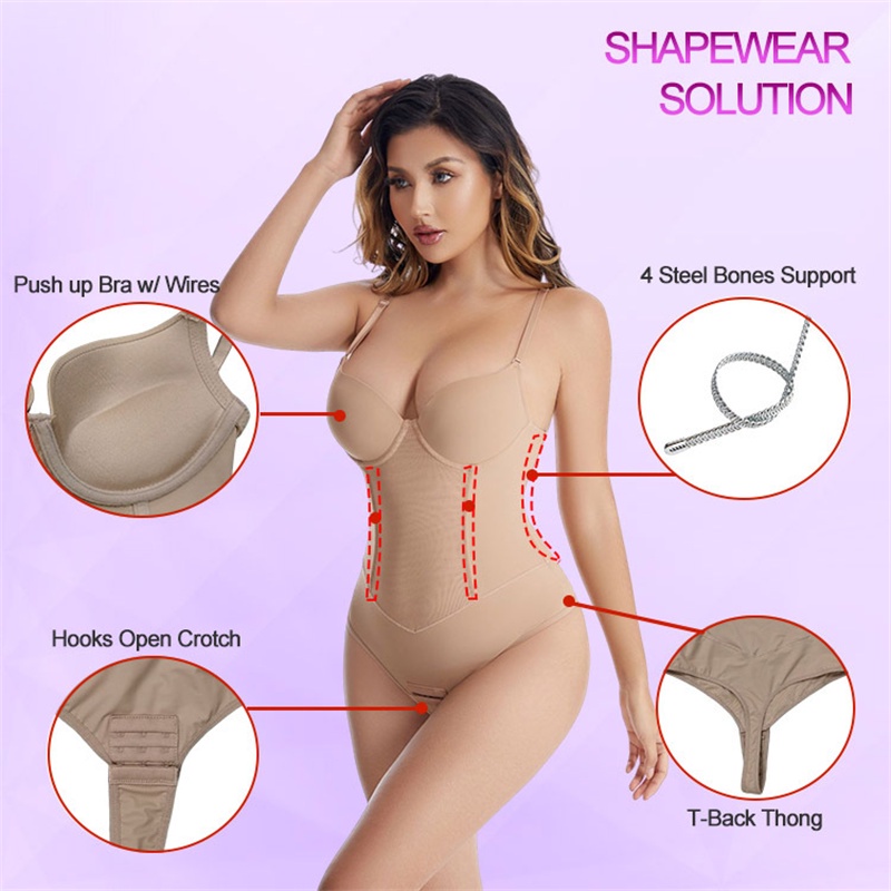 Beonlema Bộ bodysuit Định Hình Toàn Thân Quyến Rũ