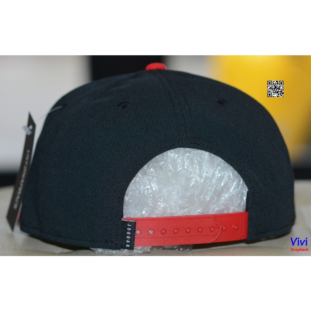Nón Jordan Pro Jumpman Snapback 2Tone ,mũ snapback logo Jordan 2 màu đen đỏ thể thao thời trang