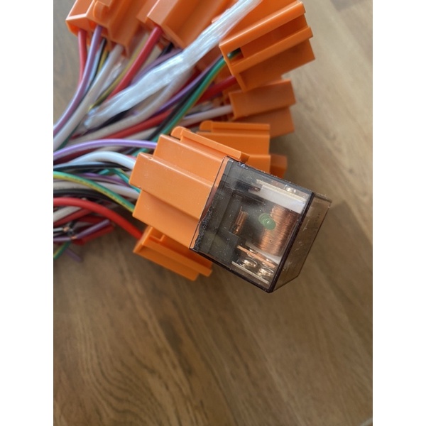 Rơ le 4, 5 chân 12v 24v 80a nhựa trong, giắc cắm rơ le 4 5 chân