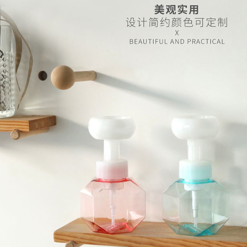Bình đựng xà phòng rửa tay tạo bọt hình bông hoa dễ thương