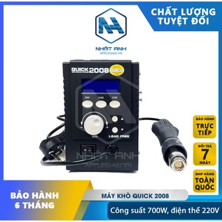 Máy Khò Quick 2008, máy khò nhiệt đúc - đóng IC, điện thế 220V, công suất 700W, dải nhiệt độ: 100 đến 480 độ C