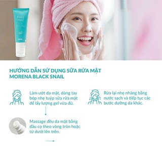 Sữa rửa mặt Morena Black Snail 100ml