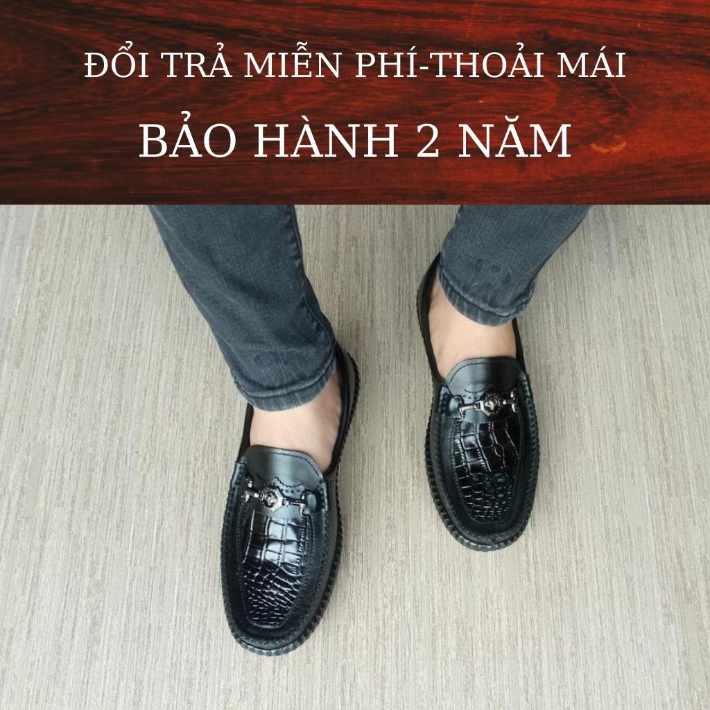 Giày lười nam mã K222,giày da cao cấp việt nam,chất liệu da bò nhập khẩu với 2 màu đen,nâu mận