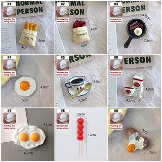 Sticker Dán Tủ Lạnh Hình Thức Ăn 3D Dễ Thương