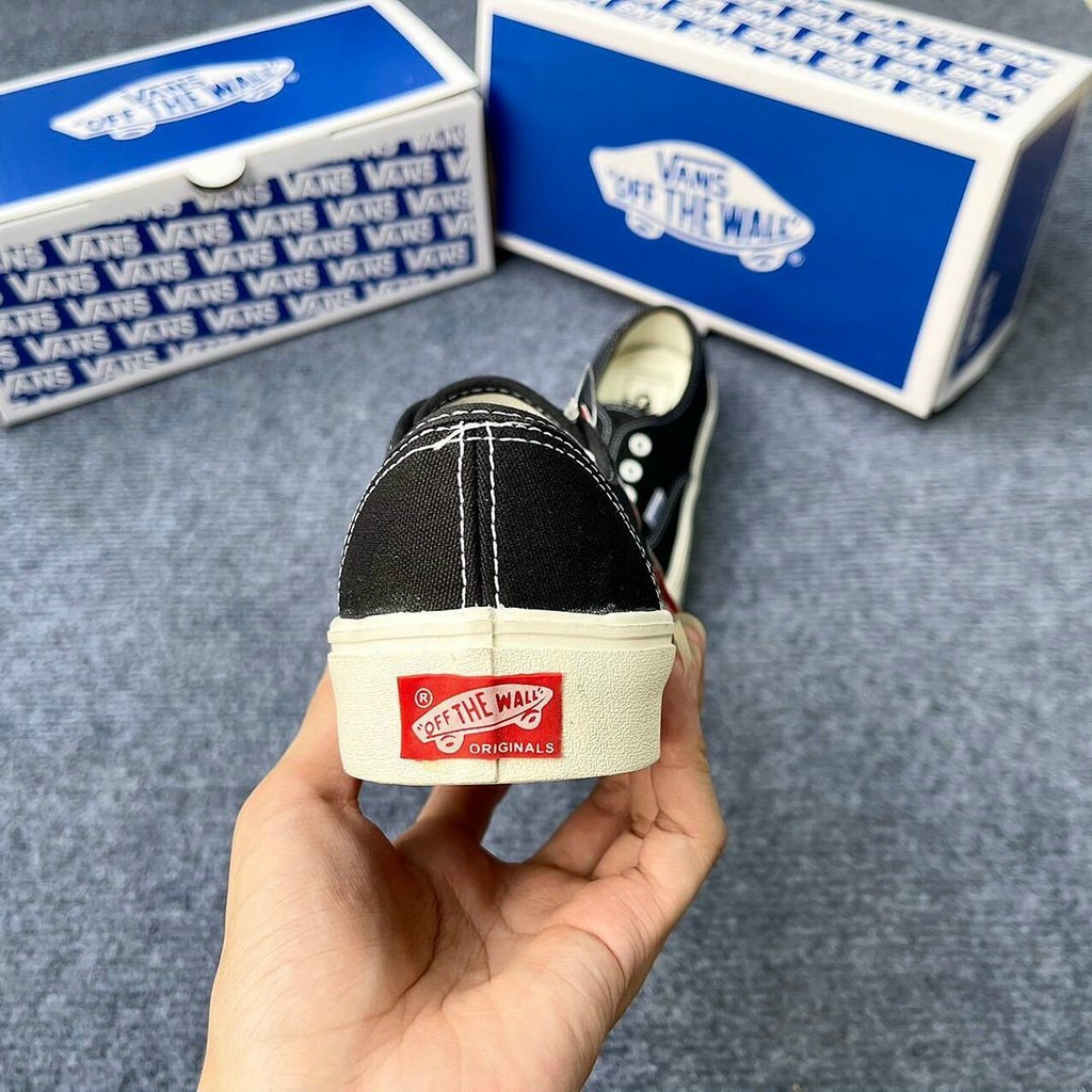 Vans 4 Lỗ Đen Nam Nữ, Size 36 đến 43, Mẫu Ít Dây Dễ Mang