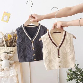 Áo Ghi Lê Dệt Kim Cổ Chữ V Thời Trang Thu Đông 8 Mẫu Cho Bé 0-4 Tuổi