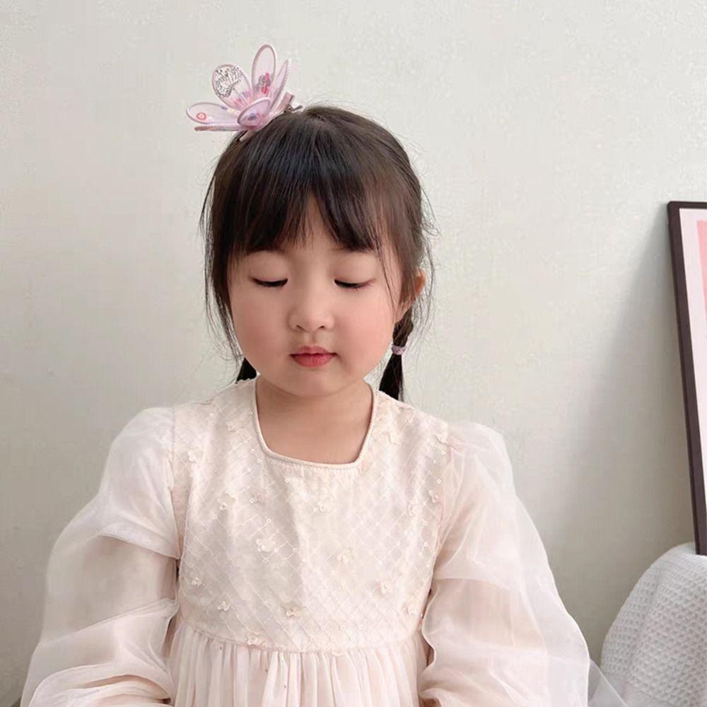 Kẹp Tóc Vải Gạc Hình Thỏ Hoạt Hình Đội Vương Miện Ngọt Ngào Cho Bé Gái|Kẹp Tóc