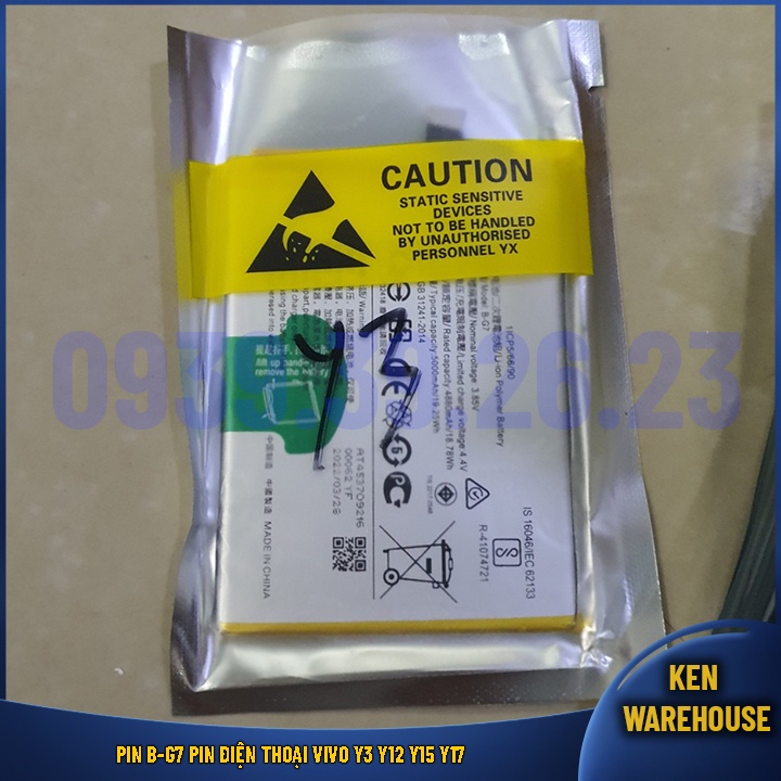 Pin B-G7 Pin Điện thoại VIVO Y3 Y12 Y15 Y17 - KEN warehouse