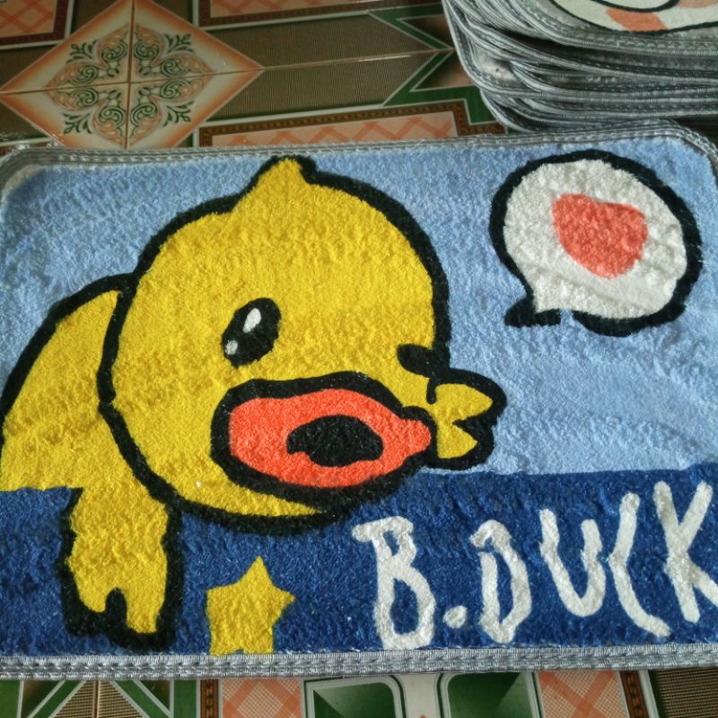 Thảm lau chân lông cừu 3d mềm,chống trượt, hình thú dễ thương 40*60