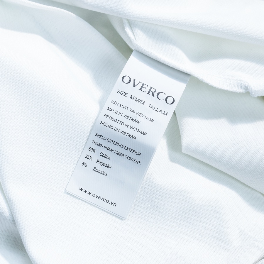 Áo Polo Nam Basic Cổ Chữ V Chất Vải Cotton USA Cao Cấp Mềm Mịn Thoáng Mát Co Giãn 4 Chiều Thương Hiệu OVERCO - OVUPL004