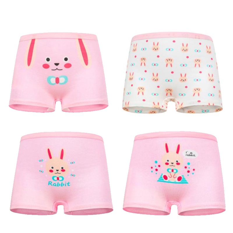 Quần lót SMY cotton mềm mại in họa tiết hoạt hình đáng yêu xinh xắn dành cho bé gái