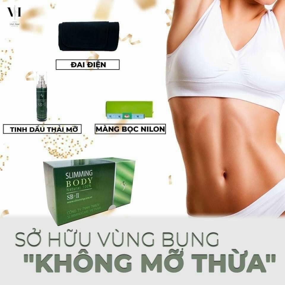 Bộ Cải Tiến Slimming Body SB-II & Kem Tan Mỡ Mờ Rạn Slimming Day Collagen 200g