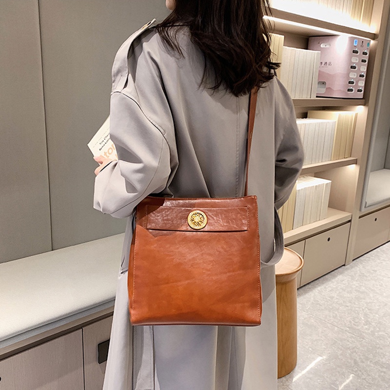 Túi Đeo Vai Cỡ Lớn Phong Cách retro Thời Trang Cho Nữ