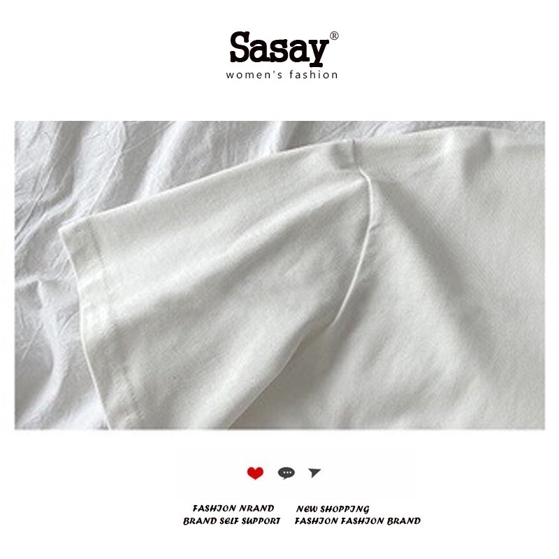 QADCOL Áo Thun Tay Ngắn Dáng Rộng Màu Trắng Phong Cách Hàn Quốc Đơn Giản Dễ Phối Đồ