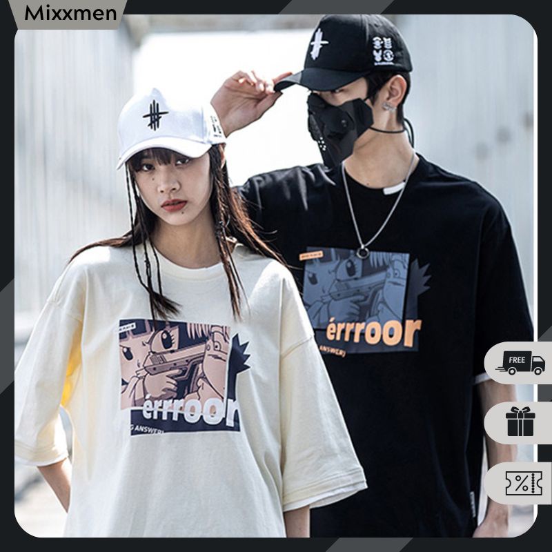 Áo Thun Nam Ngắn Tay Form Rộng In Họa Tiết Thời Trang Mixxmen TOP NAM 257V2