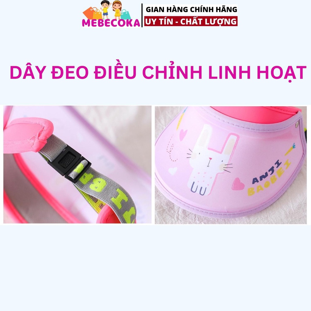 Mũ rộng vành thời trang, mũ nón nửa đầu cho bé chống nắng chống tia UV loại CAO CẤP