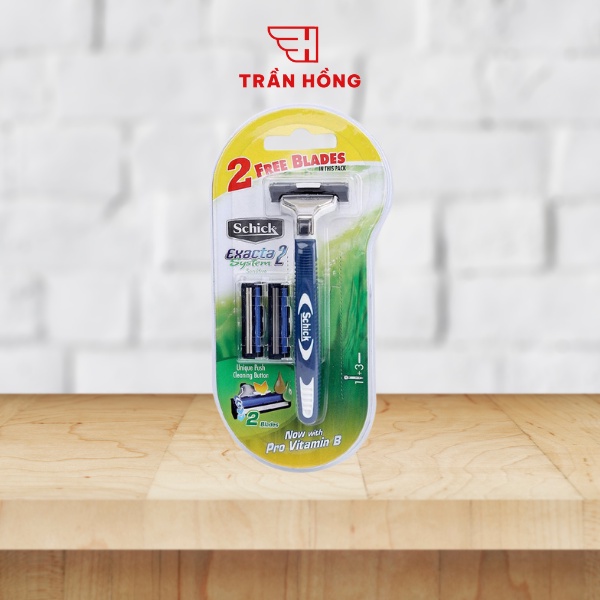 Dạo cạo râu Schick Exacta II System cho Da nhạy cảm lưỡi đôi