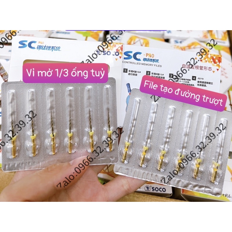 Trâm máy nội nha Trâm máy SC Pro Trâm máy COXO trâm máy dẻo kháng gãy file máy coxo file máy SC Pro file máy nội nha