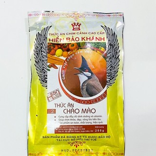 Cám chim chào mào Hiển Bảo Khánh số 2 cao cấp 200gram - Cám chào mào Hiển Bảo Khánh số 2 giá rẻ