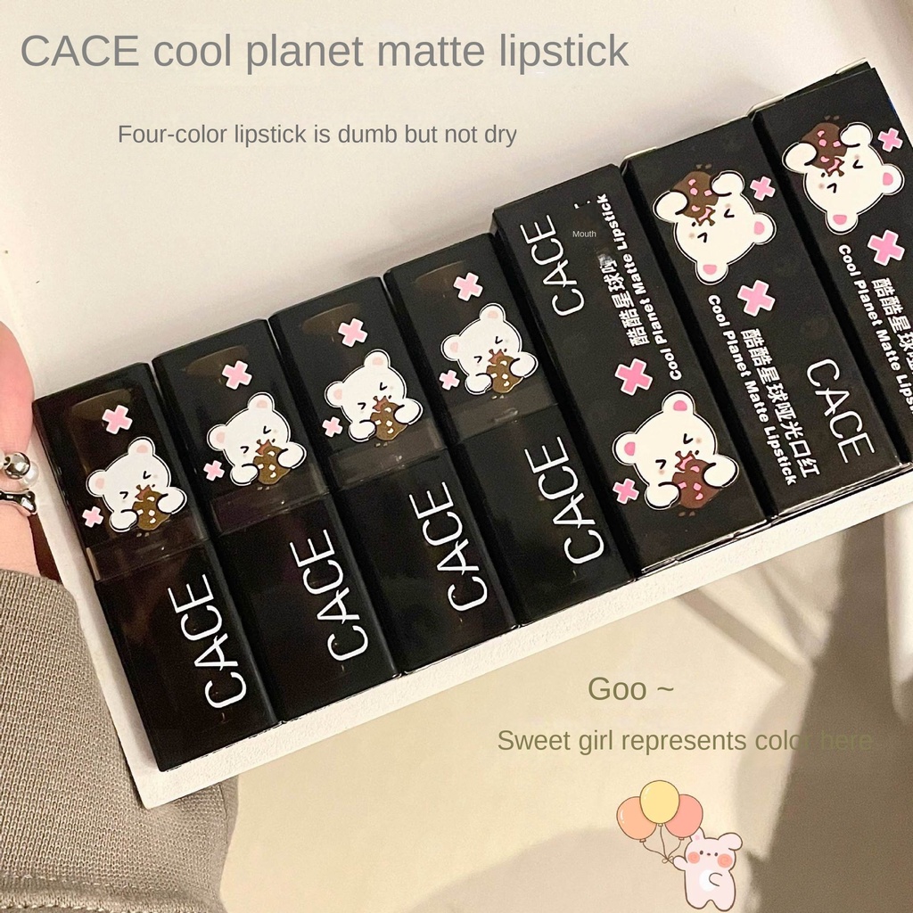 Son Môi CACE Cool Planet Màu Lì Không Khô Không Phai Màu