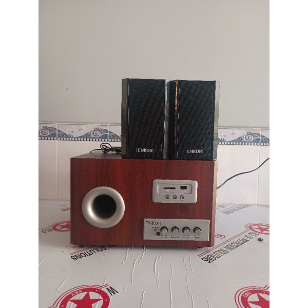 Loa vi tính Bluetooth Enkor S2850 Nâu