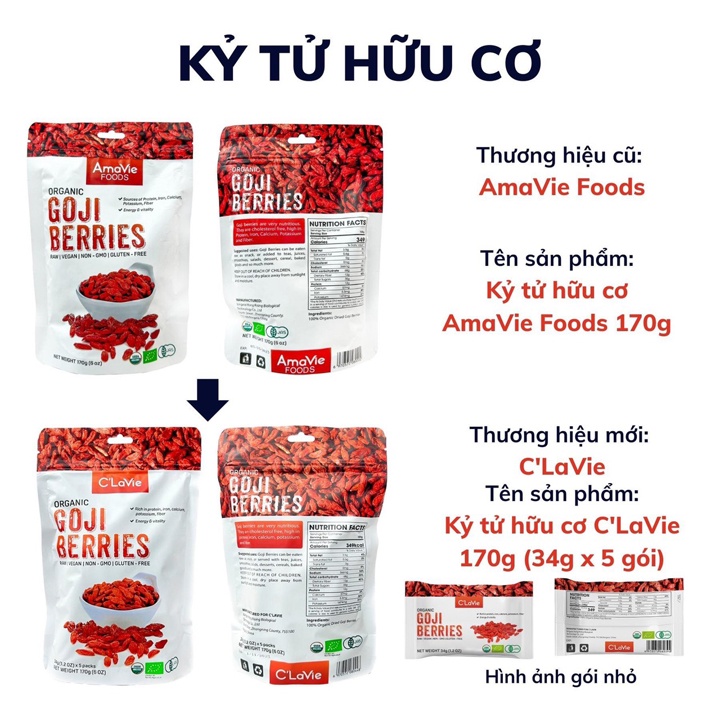 Kỷ tử hữu cơ C'LaVie 170g