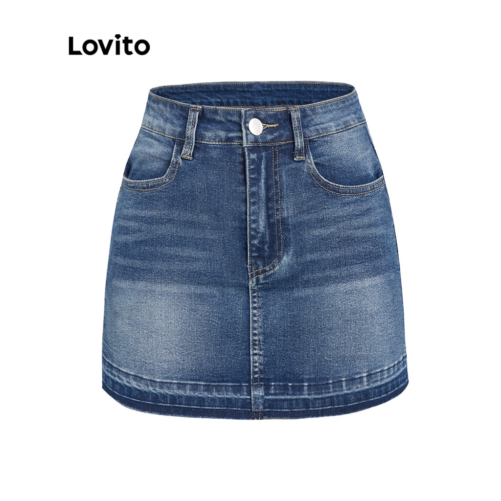 Chân Váy Phối Túi Màu Xanh Dương L36AD053 (Màu Xanh Dương)