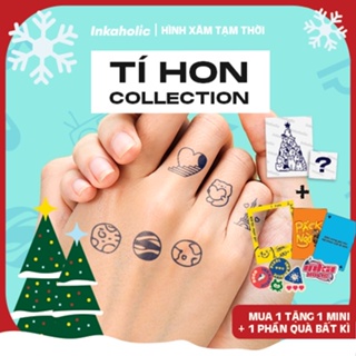 [Chủ đề Tí Hon + Cung Hoàng Đạo ] Hình xăm dán tạm thời Inkaholic 15 ngày và chống nước, hình mini cute.