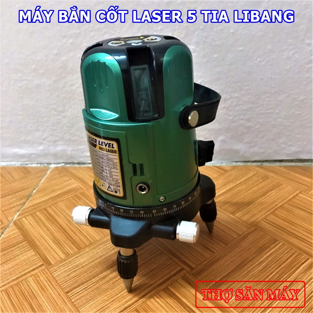 Máy cân bằng laser 5 tia - Máy bắn cos - Máy bắn cốt - Máy bắn tia laze - Máy cân mực LIBANG - Nội địa Trung Quốc