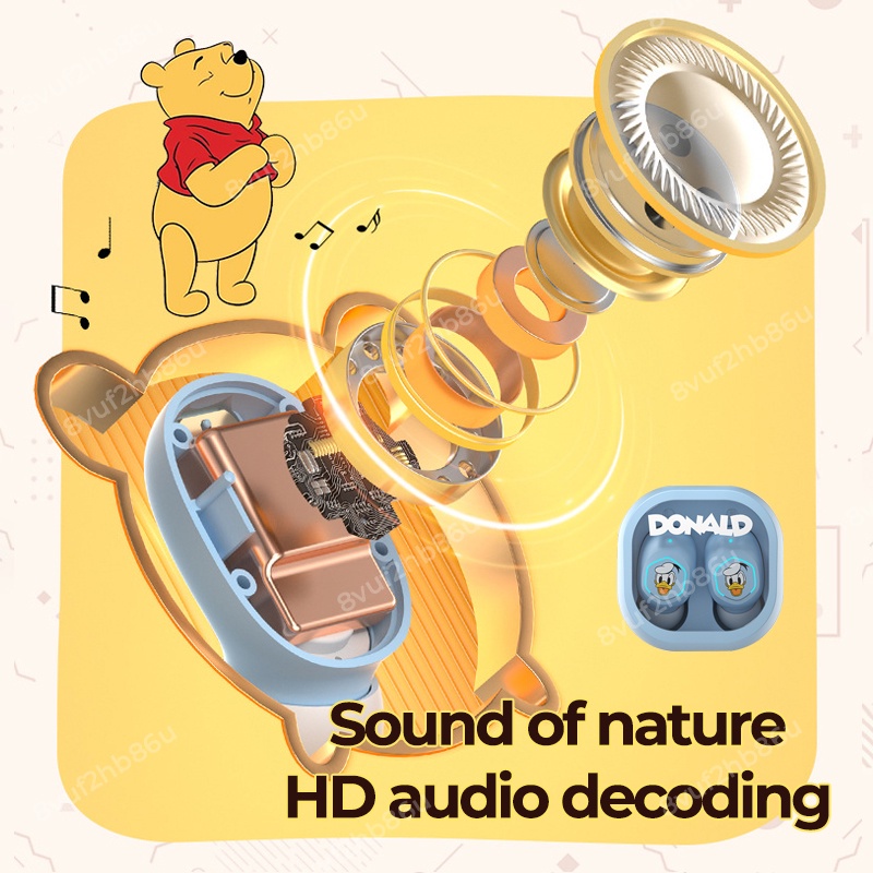 Tai Nghe Bluetooth Không Dây Disney LF220 TWS V5.2 Âm Thanh Hifi Micro Đàm Thoại Chống Nước Chống Ồn