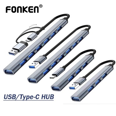 Bộ HUB Chia 7 Cổng USB 3.0 Tốc Độ Cao Cho Laptop PC