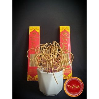 Nhang trầm thần tài, nhang tài lộc, nhang cuộn tàn 150 nén/ 43cm