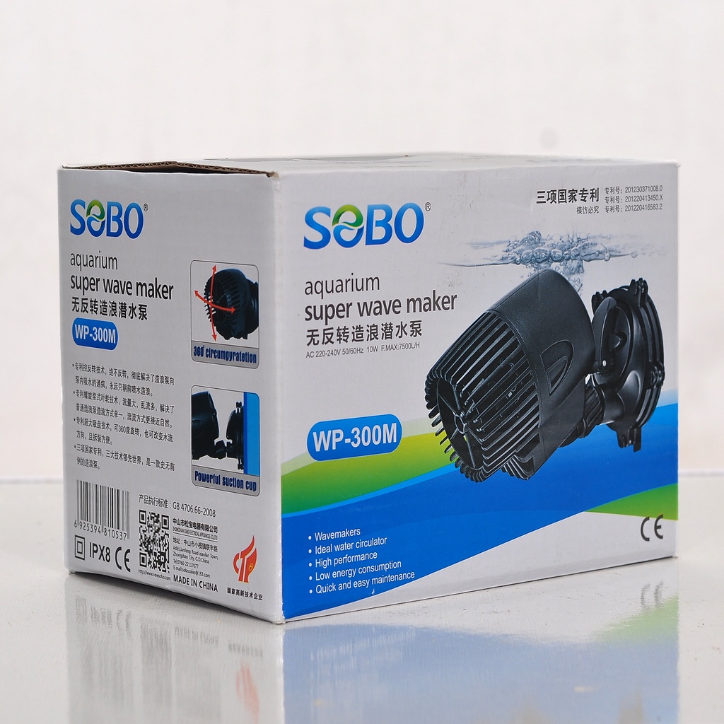 Máy tạo sóng - Máy thổi luồng bể cá Sobo Wave WP-100M 200M 300M 400M 800M cho bể cá cảnh