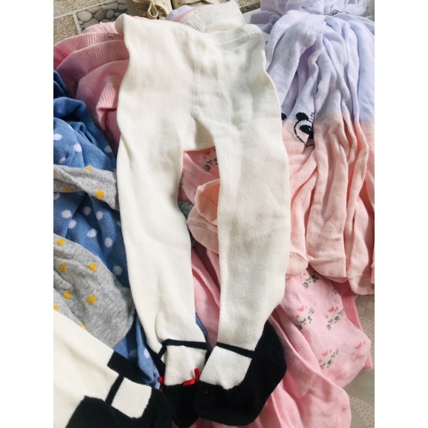 Quần tất bé gái hoạ tiết nơ chấm bi siêu yêu satsunkid