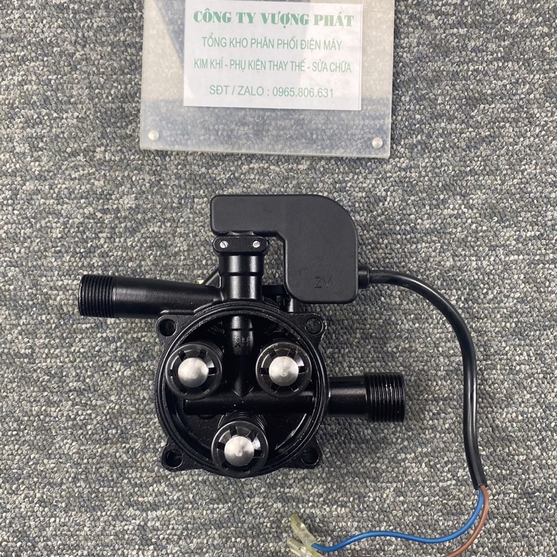 Bộ đầu bơm máy rửa xe mini có kèm rơ le điện, máy xịt rửa xe gia đình