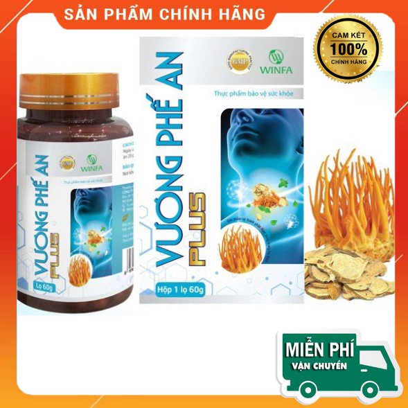 ✅ Vương Phế An Plus ❤️ Hỗ trợ làm giảm đau rát họng do ho kéo dài, giúp bổ phế, giảm ho, loãng đờm (Lọ 60 g)