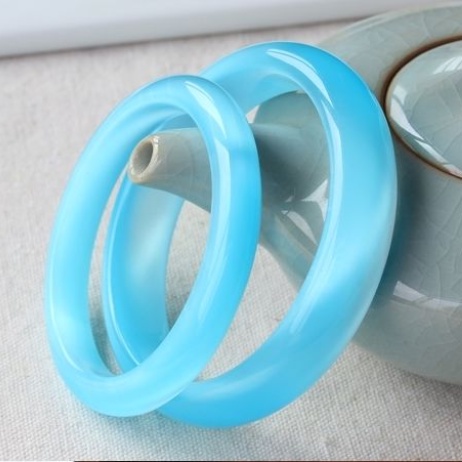 Vòng Tay Đá Opal Màu Xanh Nhạt Thời Trang Hàn Quốc Cho Nữ