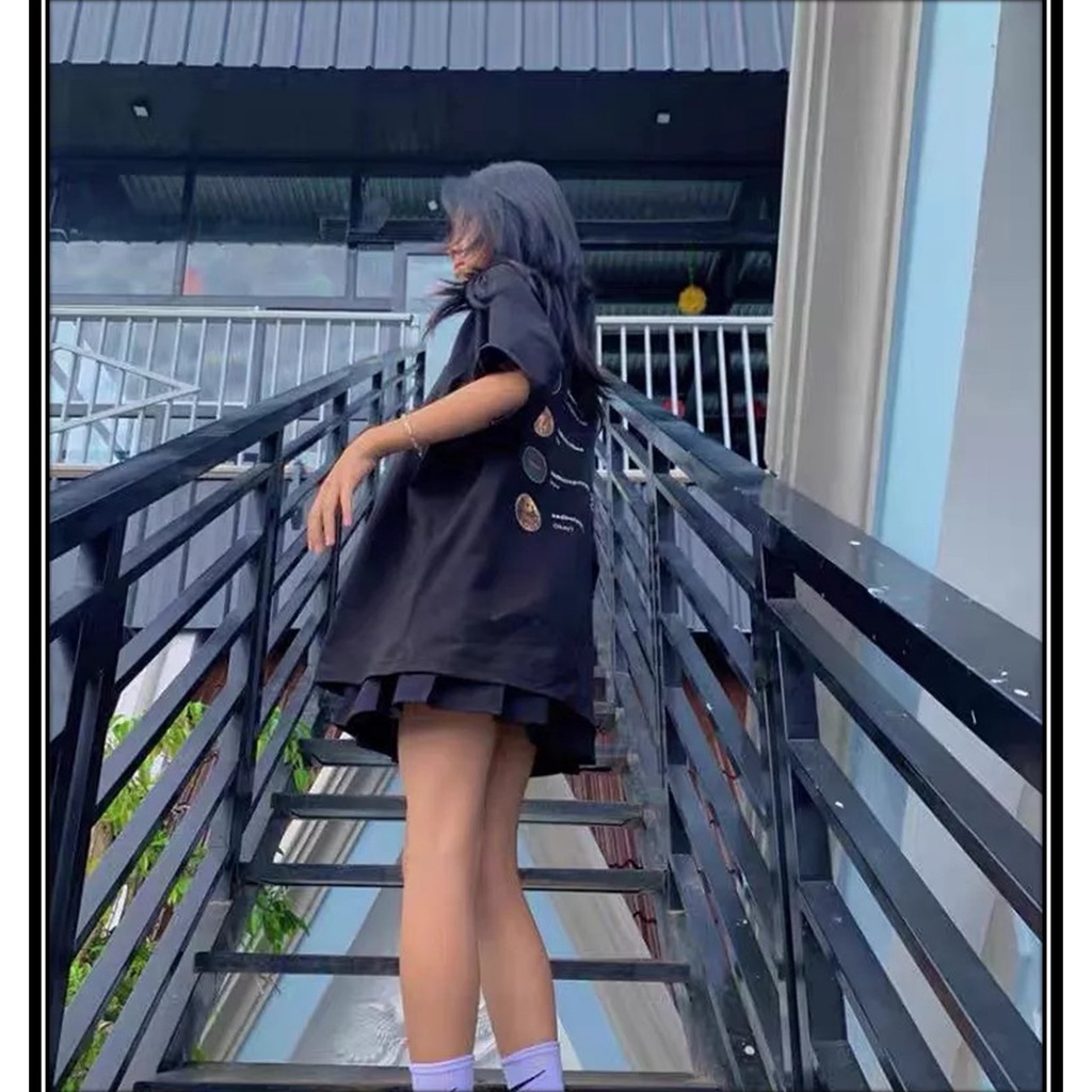 Áo Thun Tay Lỡ Unisex SADTAGRAM TEE 1969Unisex Áo Phông Nam Nữ Form Rộng Cổ Tròn.