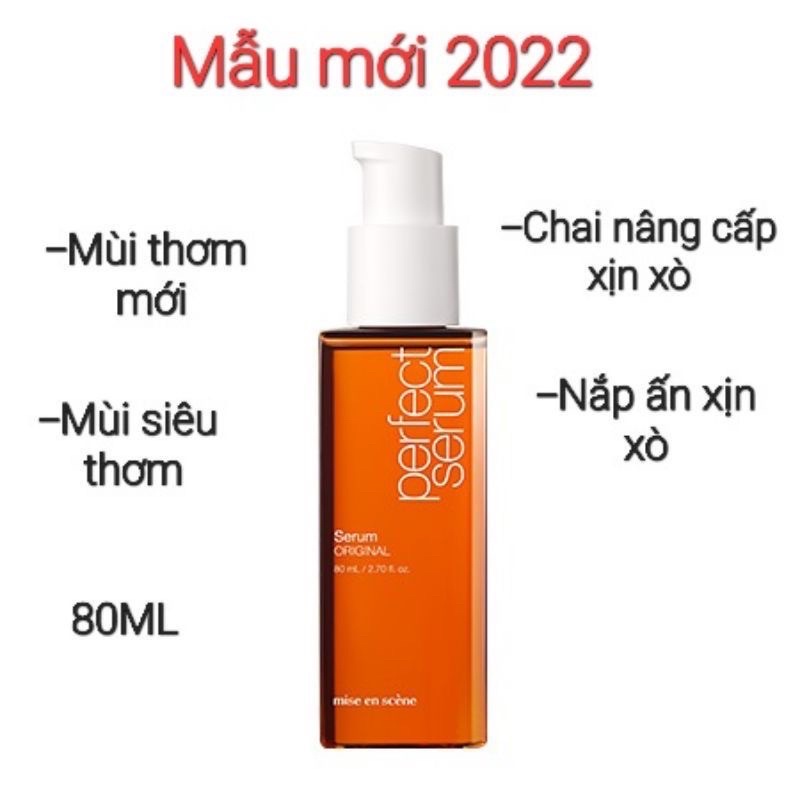 Tinh Chất Dưỡng Phục Hồi Tóc Hư Tổn Missen Mise en Scène Perfect Repair Hair Serum 80ml