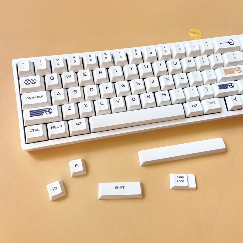 Keycap Virtual war profile cherry 125 nút cho bàn phím cơ