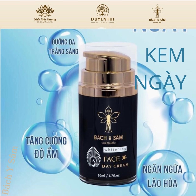 KEM DƯỠNG DA BAN NGÀY- bạch Linh Bách Y Sâm Trắng Sáng Mờ Nám Tàn Nhang 50ml