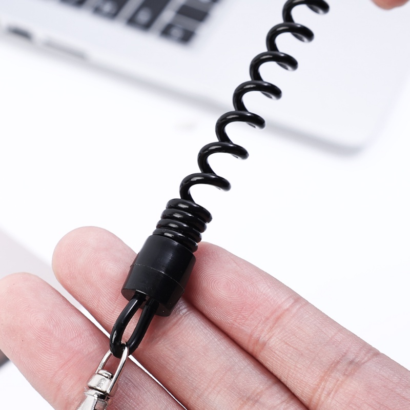 Dây Lò Xo Co Giãn Màu Đen Chống Rơi Có Thể Thu Gọn Cho Điện Thoại