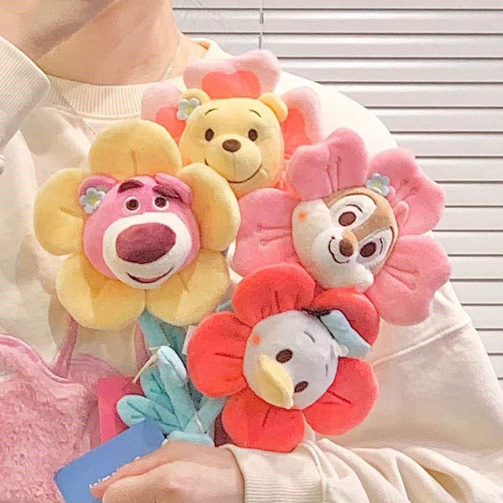 CHÍNH HÃNG - CÓ SẴN  Bó hoa Disney Lotso - Chip - Pooh - Donald