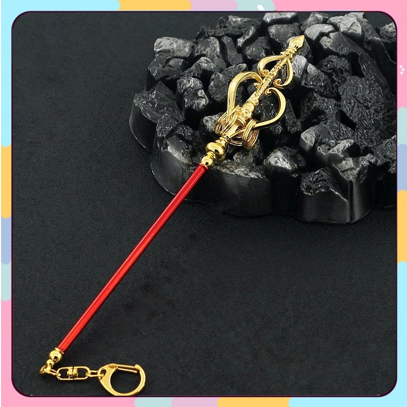 Mô hình Tích Trượng Cửu Hoàn của Đường Tăng trong Tây Du Ký Dài 22cm bằng Kim Loại Cao Cấp Siêu đẹp