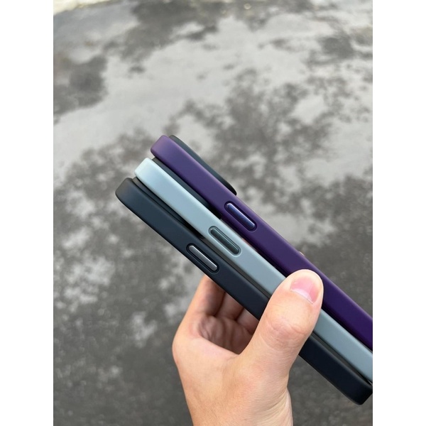 Ốp lưng LIKGUS viền màu lưng nhám mờ cho iPhone 14 serries