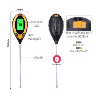 Máy Đo Độ PH Đất 4 Trong 1 (PH - Độ Ẩm - Ánh Sáng - Nhiệt Độ)
