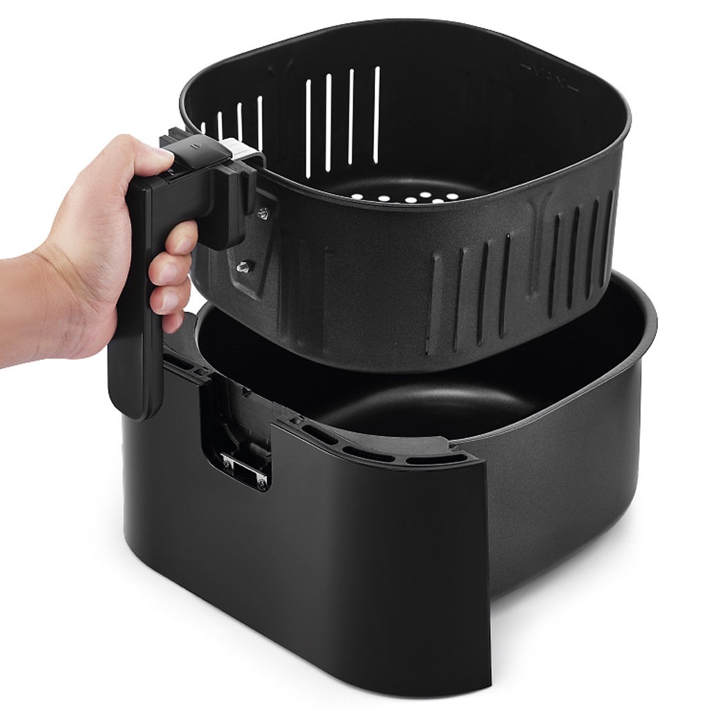 Nồi Chiên Không Dầu Locknlock Visible Air Fryer CUBE EJF996BLK 5.5L - Hàng Chính Hãng