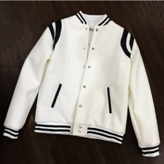 Áo khoác Bomber Teddy Bóng Chày SƠN TÙNG,Áo Givenchi Sơn Tùng Trắng - Siêu Hot F12