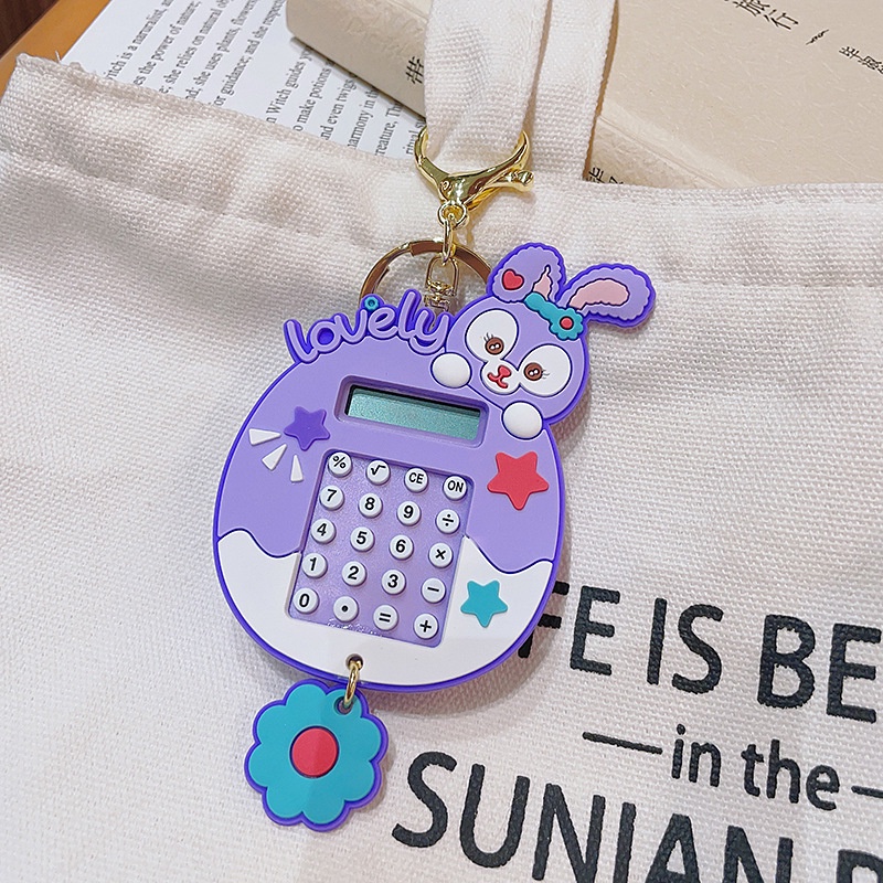 Hoạt Hình Móc Khóa Hình Chú Gấu Và Máy Tính Đáng Yêu