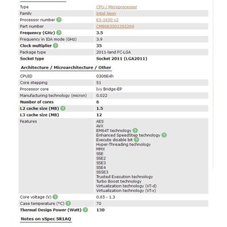 [Hot sale] Intel Xeon e5 1650 v2 processor e5-1650 v2 cpu lga 2011 processor server 100% normal operating desktop processor e5-1650v2